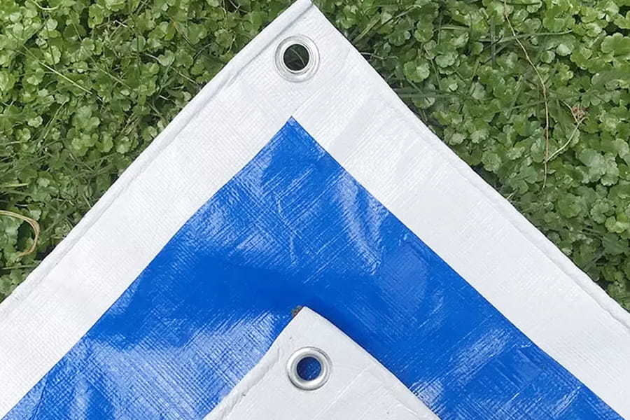 ผ้าใบกันน้ำเคลือบด้าน / เคลือบเงา Pvc ลามิเนต Tarps ผ้า PVC เคลือบ Tarpaulin