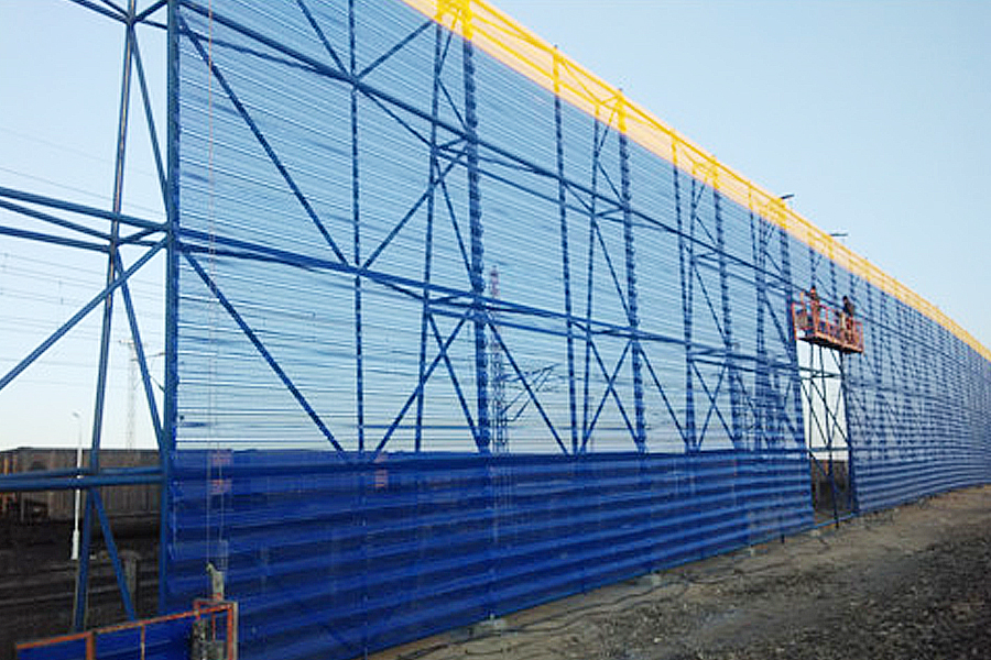 ผ้าตาข่ายโพลีเอสเตอร์เคลือบ PVC สี PVC Mesh